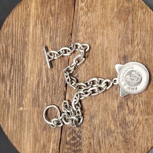 Kitty cat charm‎ bracelet B3215